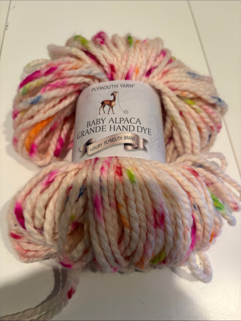 Plymouth Yarn Baby Alpaca Grande Skein Crocheting Knitting one skein 1